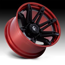 Fuel Brawl FC401MQ Black Red Custom Truck Wheels 2